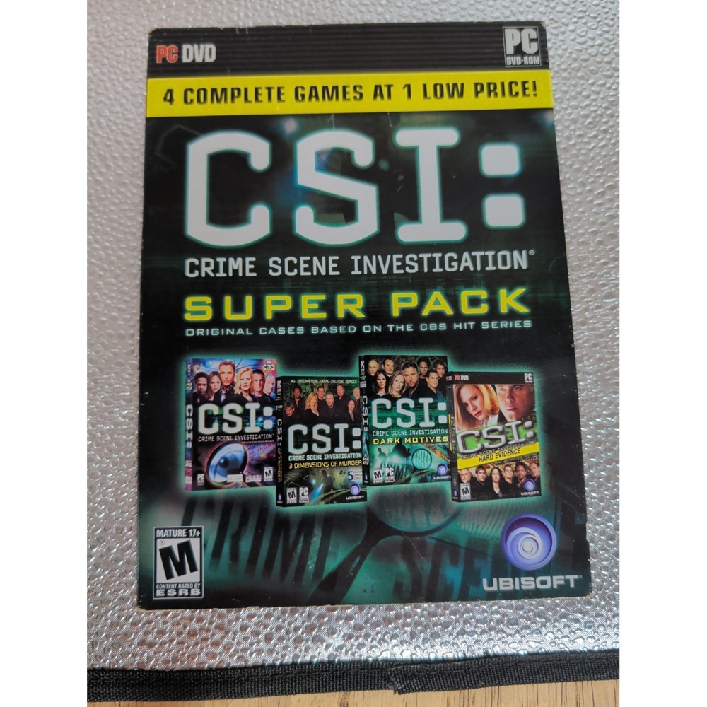 CSI: Crime Scene Investigation‎ - Super Pack (PC, 2008) Preowned